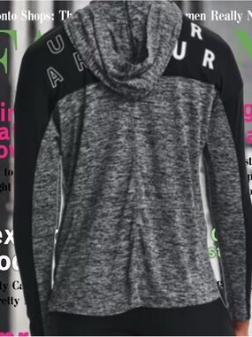 BRAND NEW Under Armour Charcoal and White Heat-gear Hoodie Medium